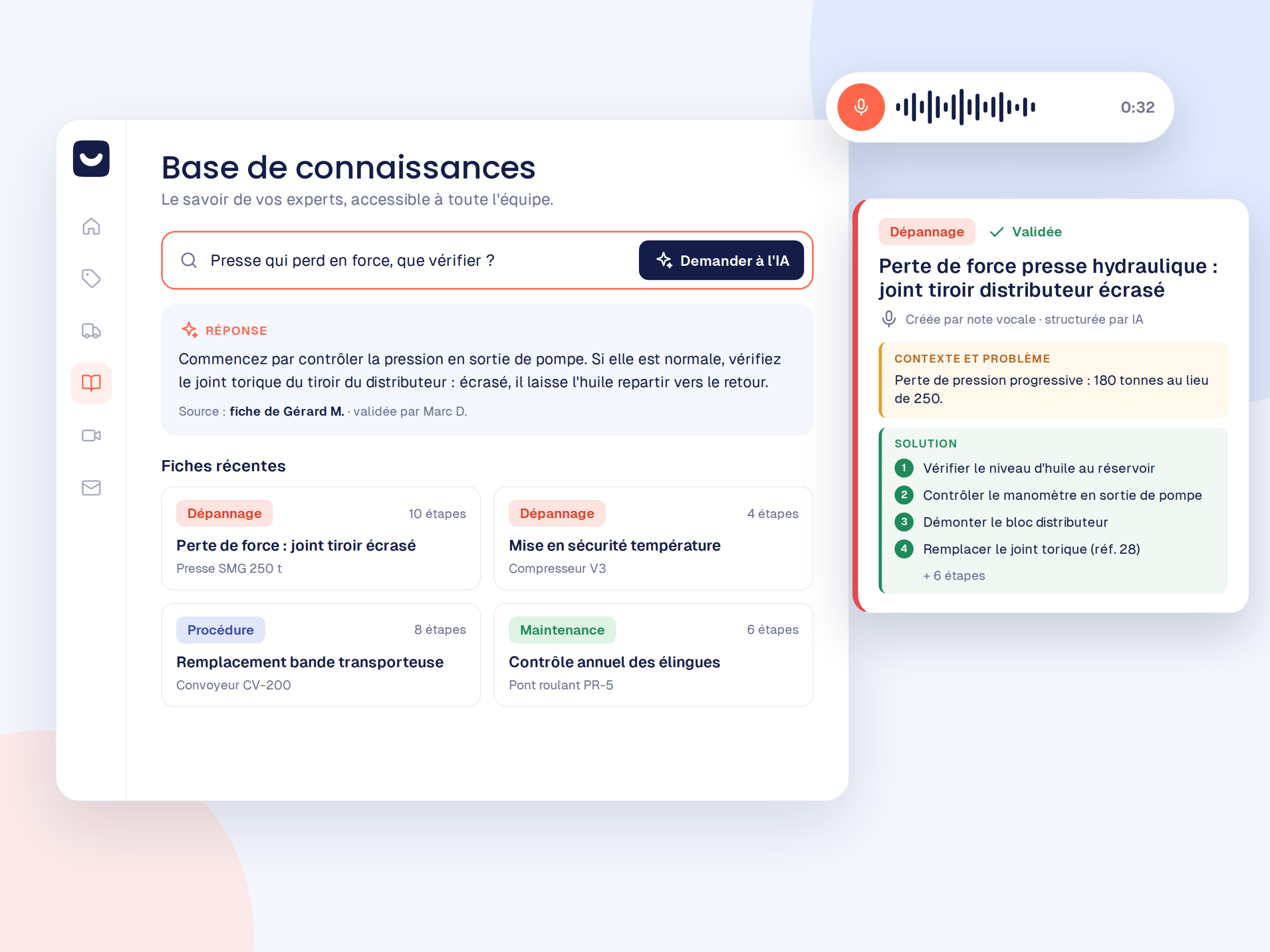 Base de connaissances technique IA Kolus